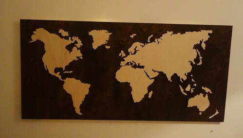 Weltkarte dunkel
